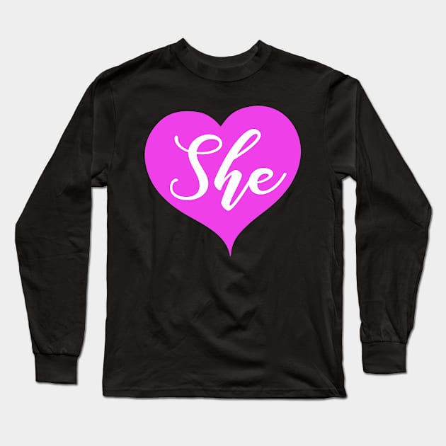 I Love Her very much Long Sleeve T-Shirt by adik